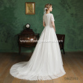 Custom Made Bridal Gown Couture Closed Back Classic Church Beautiful Chinese cheap wedding dresses made in china